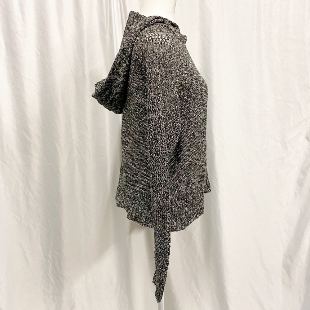 American Eagle Gray Hooded Knit Sweater - Picture 8 of 9